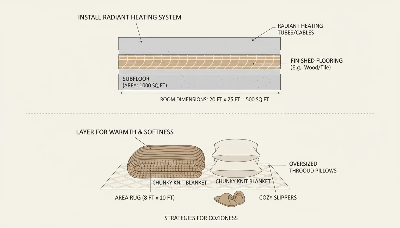 Diagram showing area, floor with clear labels.