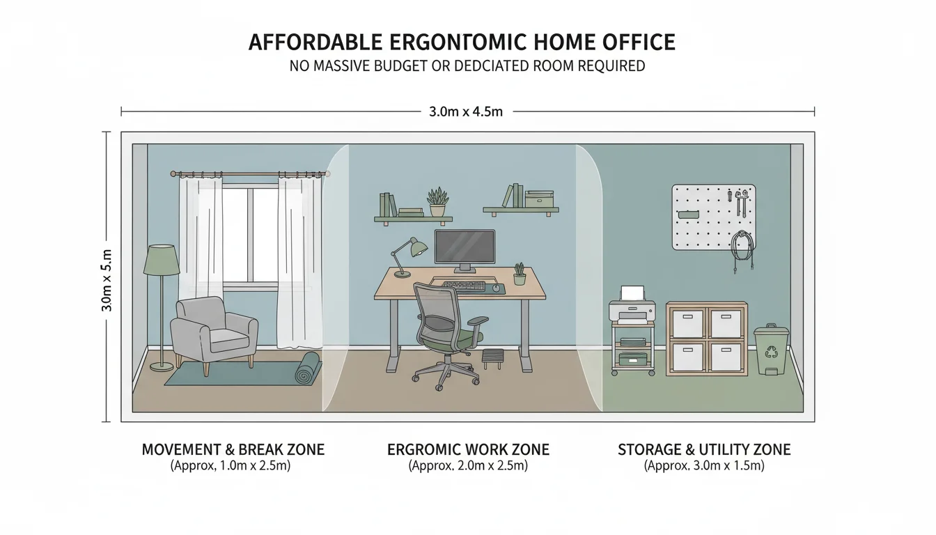 Diagram showing zone with clear labels.